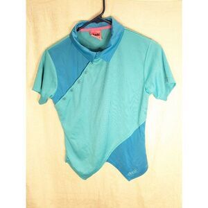 Dude Disc Golf Top Light Blue Pink Authentic Apparel USA Small S